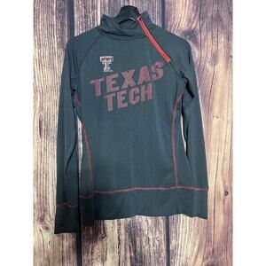 VINTAGE Texas Tech University Sweatshirt Women Small Black Red Long Sleeves